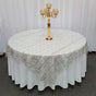 Silver Chemical Lace Square Overlay Tablecloth 85″ x 85″