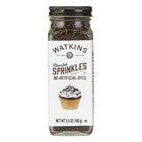 Watkins Chocolate Jimmies Decorating Sprinkles Sugar, Non-GMO, Kosher, 3.5 Ounce Jar Dye Free