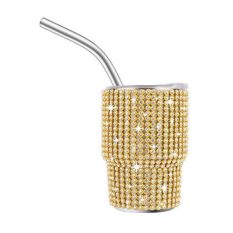 Thermal Sublimation Tumblers Rhinestone Shot Cup - Gold, 2 Oz (1 Piece)