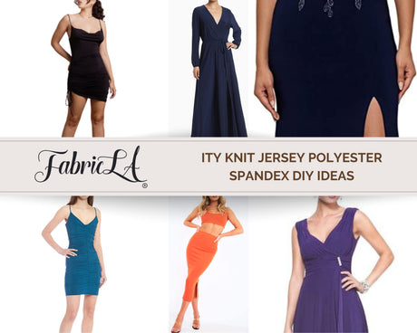 ITY Polyester Spandex Fabric Silver