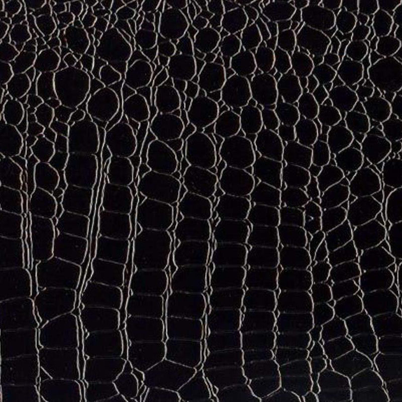 Black Vinyl Crocodile, 55″ Inches Wide,