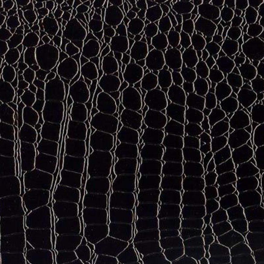 Black Vinyl Crocodile, 55″ Inches Wide,