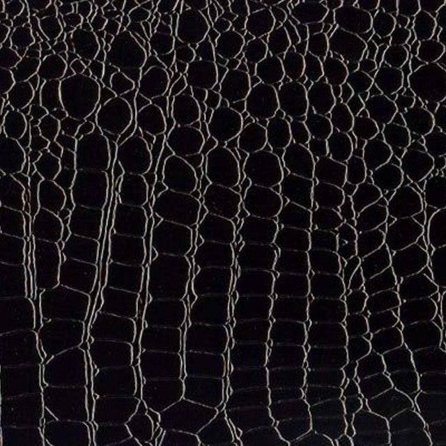 Black Vinyl Crocodile, 55″ Inches Wide,