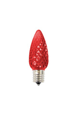 C9 Wonderful LED SMD Bulb (25 bulbs/bag) - Faceted, Red