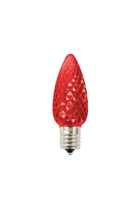 C9 Wonderful LED SMD Bulb (25 bulbs/bag) - Faceted, Red