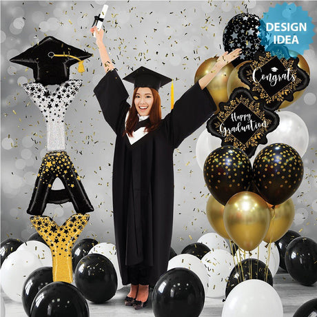 Graduation Foil Balloon 72 Inch Special Delivery Yay Grad