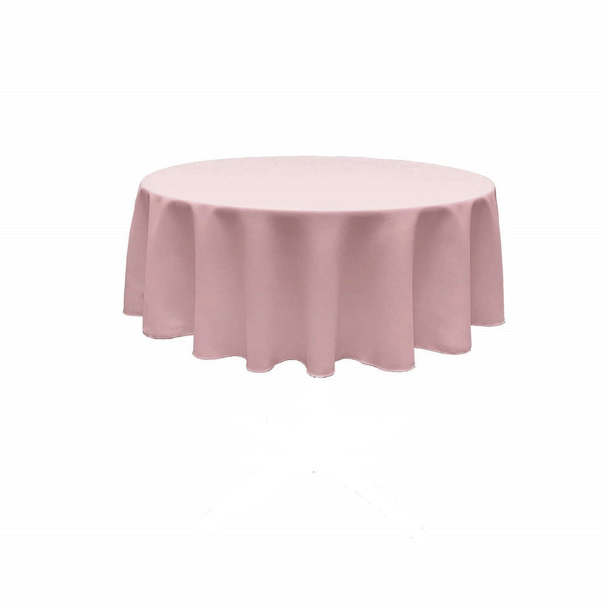Polyester Poplin Fabric - Seamless Round Tablecloth, 72" Diameter (1 Piece)