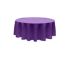 Polyester Poplin Fabric - Seamless Round Tablecloth, 72" Diameter (1 Piece)