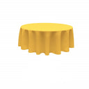 Polyester Poplin Fabric - Seamless Round Tablecloth, 72" Diameter (1 Piece)