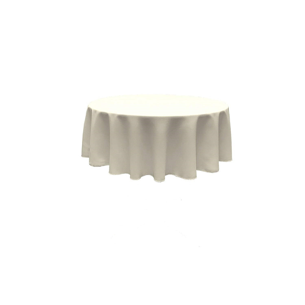 Polyester Poplin Fabric - Seamless Round Tablecloth, 72" Diameter (1 Piece)