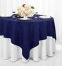Square Polyester Table Overlay 72x72 Navy Blue