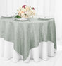 Square Polyester Table Overlay 72x72 Silver