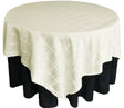 Square Polyester Table Overlay 72x72 Ivory