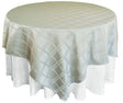Square Polyester Table Overlay 72x72 Silver