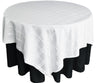 Square Plaid Jacquard Polyester Table Overlay 240GSM