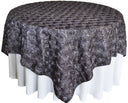 Seamless Rectangular Satin Rosette Tablecloth