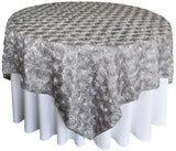 Seamless Rectangular Satin Rosette Tablecloth