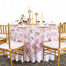 Square Paisley Embroidered Sequin Lace Table Overlay
