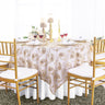 Square Paisley Embroidered Sequin Lace Table Overlay