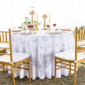 Square Paisley Embroidered Sequin Lace Table Overlay