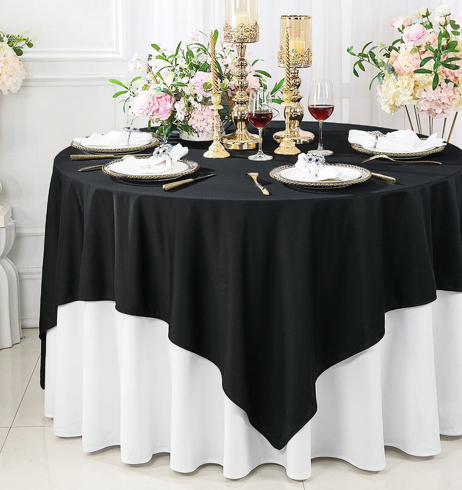 Square Scuba Table Overlay 72x72 Black