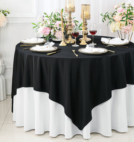 Square Scuba Table Overlay 72x72 Black