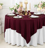 Square Scuba Table Overlay 72x72 Burgundy