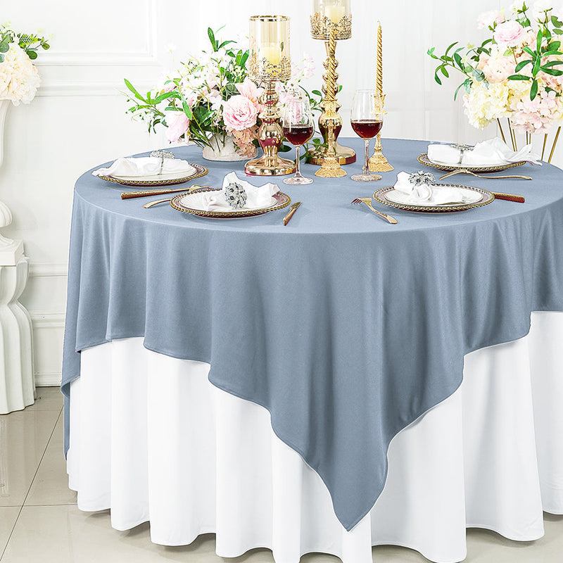 Square Scuba Table Overlay 72x72 Dusty Blue