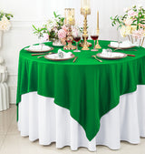 Square Scuba Table Overlay 72x72 Emerald Green