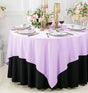 Square Scuba Table Overlay 72x72 Lavender