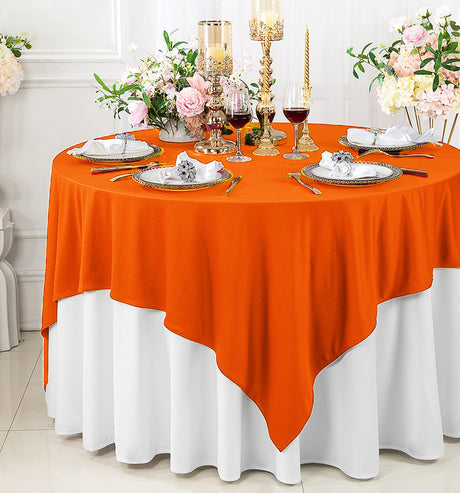 Square Scuba Table Overlay 72x72 Orange