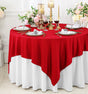 Square Scuba Table Overlay 72x72 Red