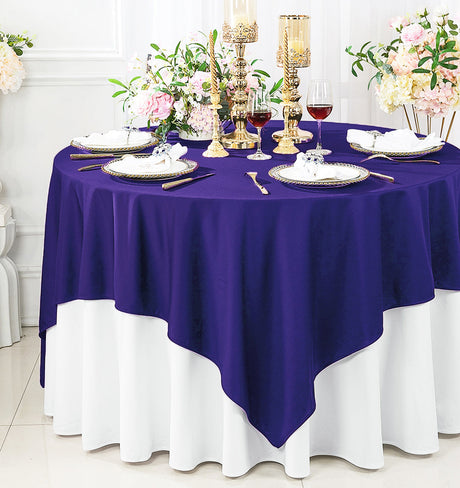 Square Scuba Table Overlay 72x72 Regency Purple