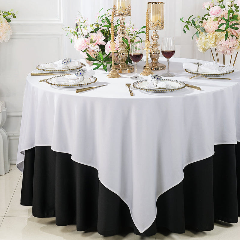 Square Scuba Table Overlay 72x72 White
