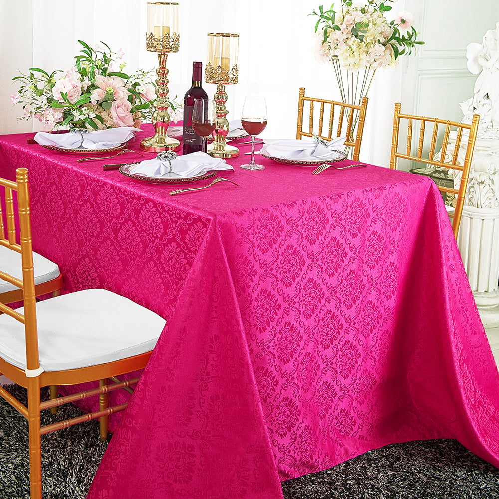 Marquis Damask Jacquard Rectangular Tablecloth