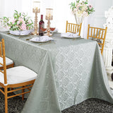 Marquis Damask Jacquard Polyester Rectangular Tablecloth