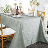 Marquis Damask Jacquard Polyester Rectangular Tablecloth