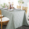 Marquis Damask Jacquard Rectangular Tablecloth