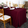 Rectangular Scuba Fitted Table Cover Burgundy