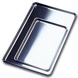 Sheet Pans, 19 Gauge Wire in Rim Aluminum Bun Pan / Sheet Cake Pans, All Sizes
