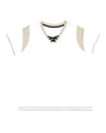 LAT Women's Curvy Lace-Up Fine Jersey Tee
