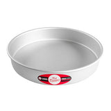 Fat Daddio's Round Aluminum Pans, 16-Gauge Hard Anodized Aluminum, Galvanized Steel 2" high and up to 18" Diameter