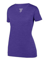 Women's Shadow Tonal Heather Training V-Neck T-Shirt