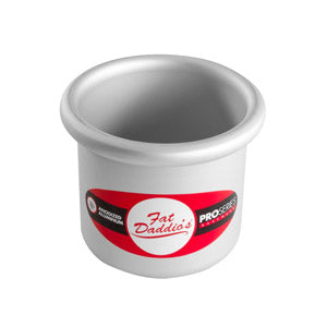 Fat Daddio's Round Aluminum Pans, 16-Gauge Hard Anodized Aluminum, Galvanized Steel 4" high and up to 14" Diameter