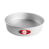 Fat Daddio's Round Aluminum Pans, 16-Gauge Hard Anodized Aluminum, Galvanized Steel 3" high and up to 18" Diameter