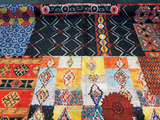 Suzani Bohemian Patchwork Velvet Fabric - Baltic, Antique Gold, Rouge, Onyx Black, Peach, Spring Green, Soft White, 56" Width (By The Yard)