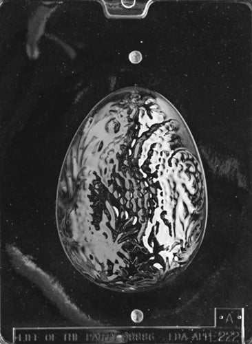 3D Decorated Egg Chocolate Mold - Top - LPE222A