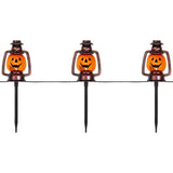 Northlight 16.5-in Freestanding Lighted Jack-o-lantern Craft Pumpkin 3-Pack Halloween Decoration