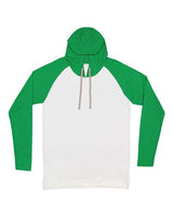 Fine Jersey Hooded Long Sleeve Raglan T-Shirt