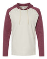 LAT Men's Fine Jersey Hooded Long Sleeve Raglan T-Shirt